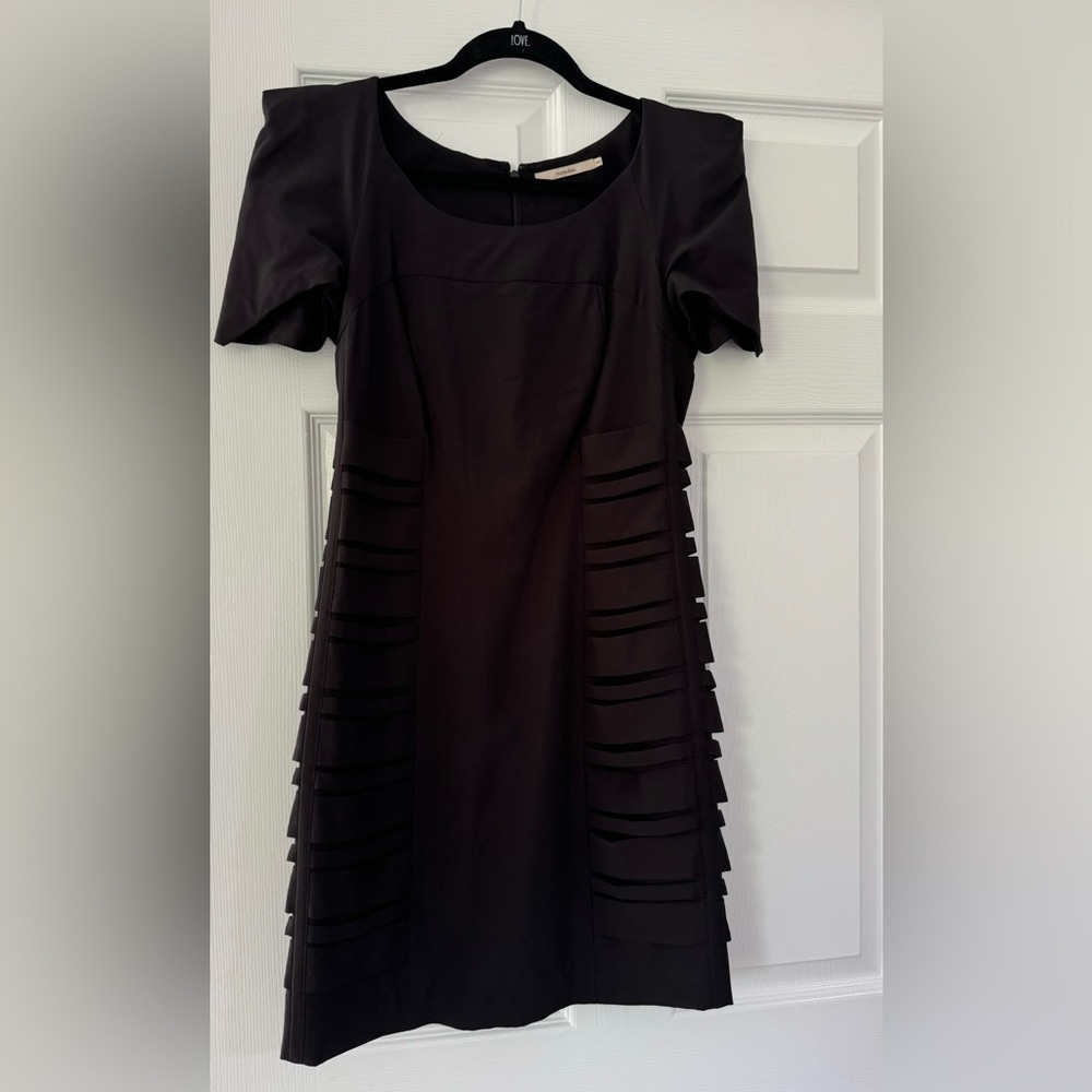 Manoukian black mini dress
